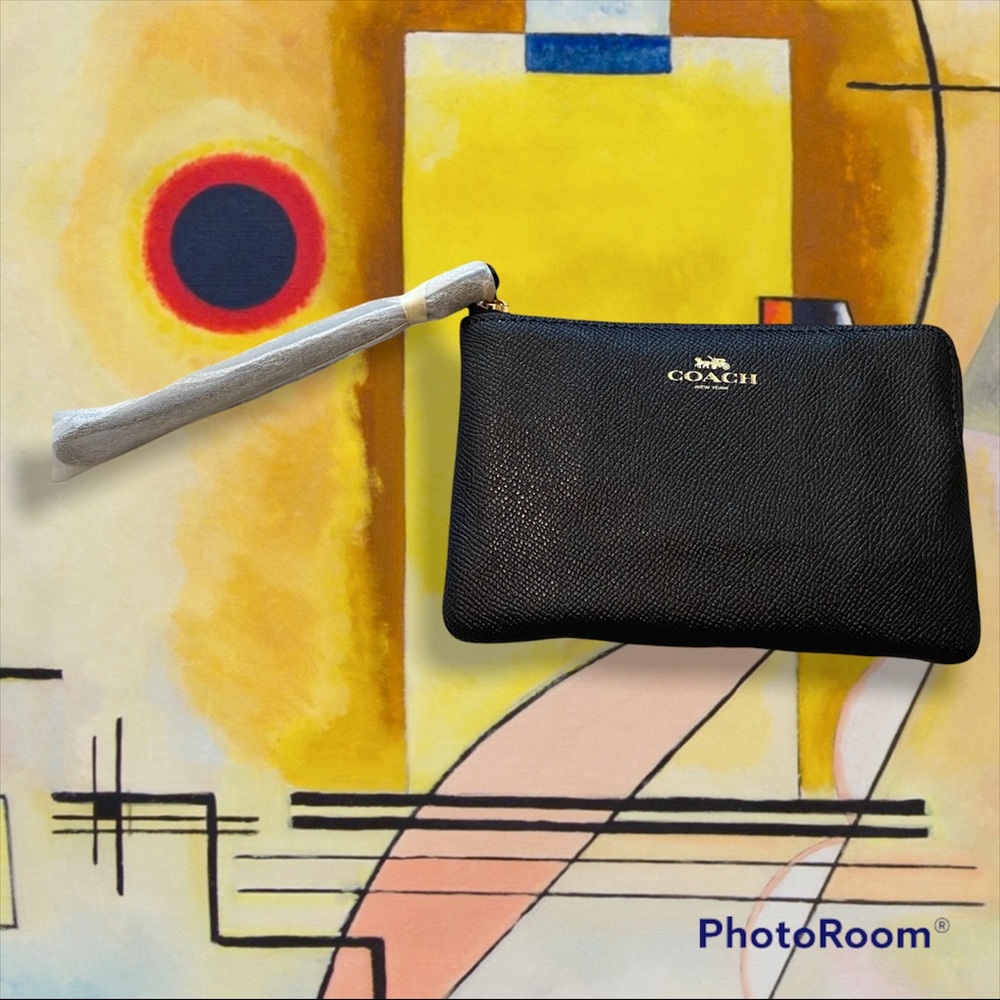 Coach Corner Zip Wristlet